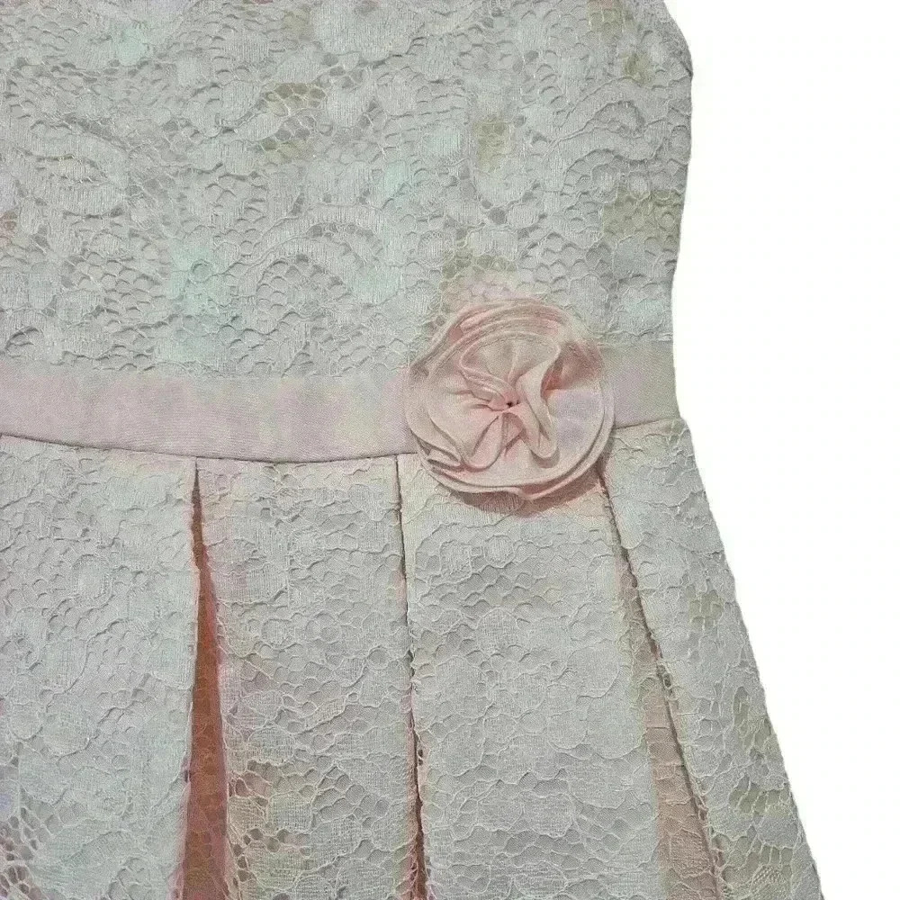 Sleeveless Lace Dress Flower Girl - Picture 2 of 4